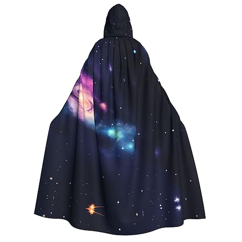 LLOTPQ Universe Galaxy Space Full Print Erwachsene Kapuzenumhang für Männer und Frauen - Perfekt für Cosplay, Halloween, Themenpartys und mehr von LLOTPQ