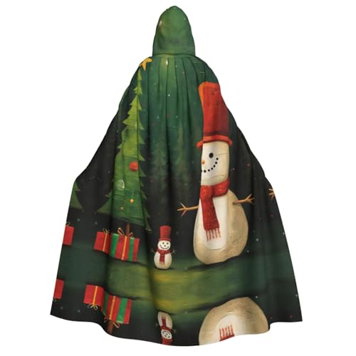 LLOTPQ Weihnachtsumhang mit Schneemann, Volldruck, Erwachsenen-Kapuzenumhang für Damen und Herren, perfekt für Cosplay, Halloween, Themenpartys und mehr LLOTPQ Weihnachtsumhang mit Schneemann, Volldruck, Erwachsenen-Kapuzenumhang für Damen und Herren, perfekt für Cosplay, Halloween, Themenpartys und mehr von LLOTPQ