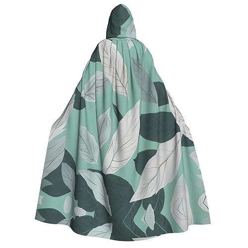 Mintgrauer Umhang mit Blättern, Volldruck, Erwachsenen-Kapuzenumhang für Damen und Herren, perfekt für Cosplay, Halloween, Themenpartys und mehr Mintgrauer Umhang mit Blättern, Volldruck, Erwachsenen-Kapuzenumhang für Damen und Herren, perfekt für Cosplay, Halloween, Themenpartys und mehr von LLOTPQ