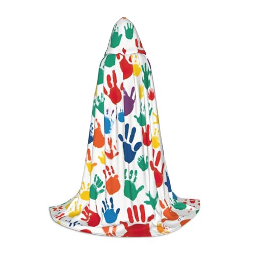 S Halloween Kapuzenumhang Handabdruck für Erwachsene Unisex Kostüm Zubehör für Party, Karneval und mehr S Halloween Kapuzenumhang Handabdruck für Erwachsene Unisex Kostüm Zubehör für Party, Karneval und mehr von LLOTPQ