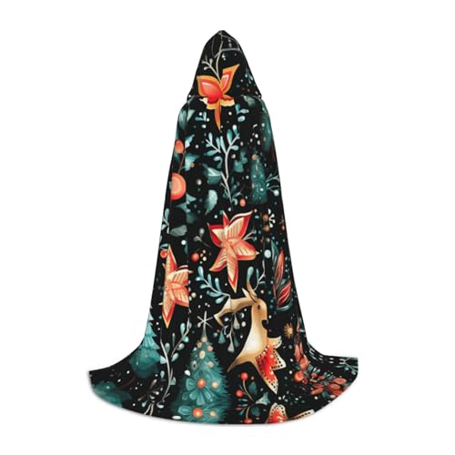 S Halloween-Kapuzenumhang mit Weihnachtsdruck für Erwachsene – Unisex-Kostüm-Accessoire für Partys, Karneval und mehr S Halloween-Kapuzenumhang mit Weihnachtsdruck für Erwachsene – Unisex-Kostüm-Accessoire für Partys, Karneval und mehr von LLOTPQ