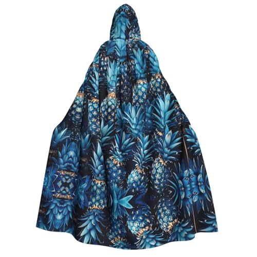 Unisex Erwachsene Halloween Kapuzenumhang - Blaue Ananas Volldruck Kostüm Umhang für Partys, Karneval, Comic Ausstellungen Unisex Erwachsene Halloween Kapuzenumhang - Blaue Ananas Volldruck Kostüm Umhang für Partys, Karneval, Comic Ausstellungen von LLOTPQ