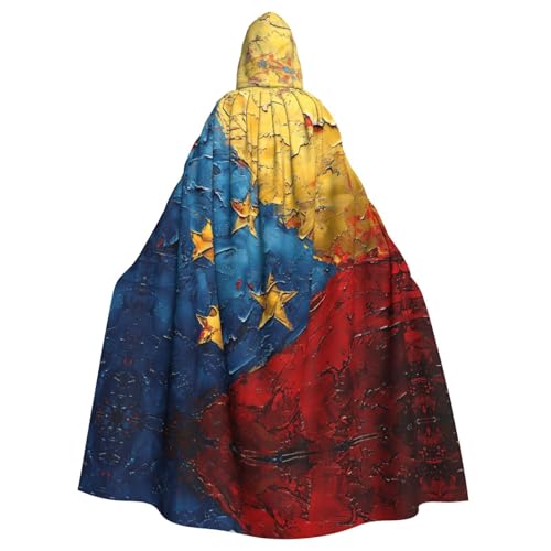 Unisex Erwachsene Halloween Kapuzenumhang - Flagge von Venezuela Volldruck Kostüm Umhang für Cosplay, Party und Themenveranstaltungen Unisex Erwachsene Halloween Kapuzenumhang - Flagge von Venezuela Volldruck Kostüm Umhang für Cosplay, Party und Themenveranstaltungen von LLOTPQ