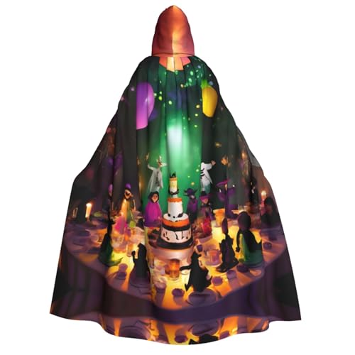 Unisex Erwachsene Halloween Kapuzenumhang - Halloween Party Volldruck Kostüm Umhang für Partys, Karneval, Comic Ausstellungen von LLOTPQ