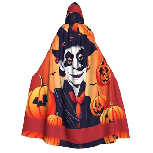 Unisex Erwachsene Halloween Kapuzenumhang - Happy Halloween Volldruck Kostüm Umhang für Partys, Karneval, Comic Ausstellungen von LLOTPQ