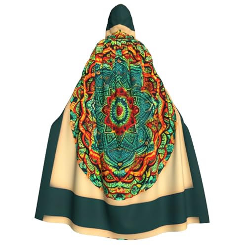 Unisex Erwachsene Halloween Kapuzenumhang - Mandala Volldruck Kostüm Umhang für Party Karneval Comic Ausstellung Unisex Erwachsene Halloween Kapuzenumhang - Mandala Volldruck Kostüm Umhang für Party Karneval Comic Ausstellung von LLOTPQ