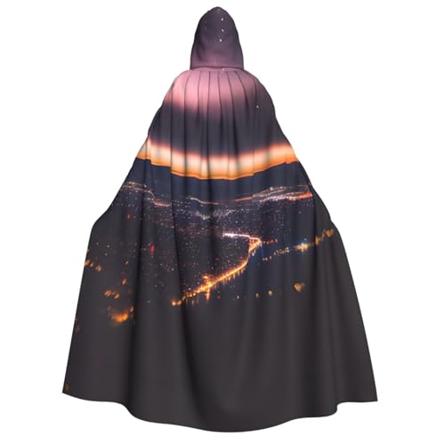 Unisex Erwachsene Halloween Kapuzenumhang - Nachthimmel Volldruck Kostüm Umhang für Partys, Karneval, Comic Ausstellungen von LLOTPQ
