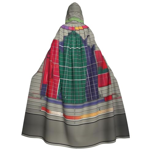 Unisex Erwachsene Halloween Kapuzenumhang - Schule Mathematik Volldruck Kostüm Umhang für Partys, Karneval, Comic Ausstellungen von LLOTPQ