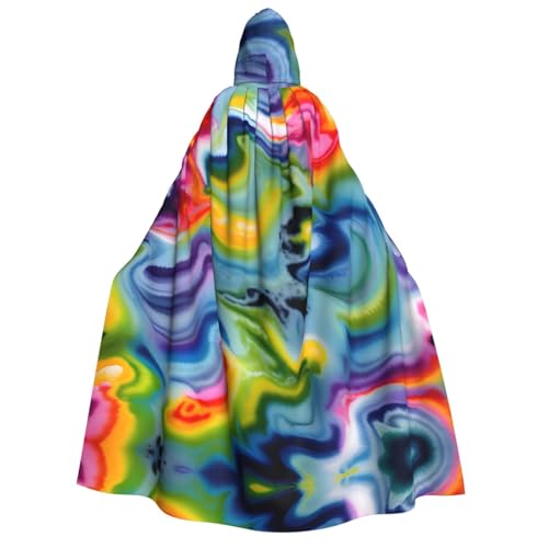 Unisex Erwachsene Halloween Kapuzenumhang - Tie Dye Volldruck Kostüm Umhang für Partys, Karneval, Comic Ausstellungen Unisex Erwachsene Halloween Kapuzenumhang - Tie Dye Volldruck Kostüm Umhang für Partys, Karneval, Comic Ausstellungen von LLOTPQ