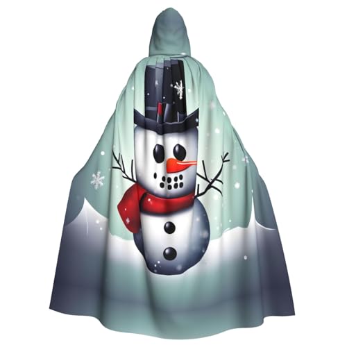 Unisex Erwachsene Halloween Kapuzenumhang - Weihnachten Schneemann Volldruck Kostüm Umhang für Cosplay, Party und Themenveranstaltungen Unisex Erwachsene Halloween Kapuzenumhang - Weihnachten Schneemann Volldruck Kostüm Umhang für Cosplay, Party und Themenveranstaltungen von LLOTPQ