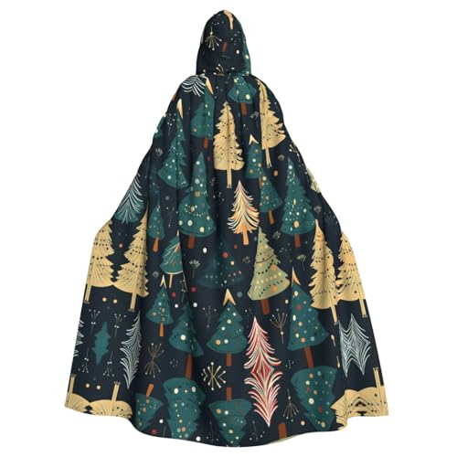 Unisex Erwachsene Halloween Kapuzenumhang - Weihnachtsbaum Volldruck Kostüm Umhang für Cosplay, Party und Themenveranstaltungen Unisex Erwachsene Halloween Kapuzenumhang - Weihnachtsbaum Volldruck Kostüm Umhang für Cosplay, Party und Themenveranstaltungen von LLOTPQ