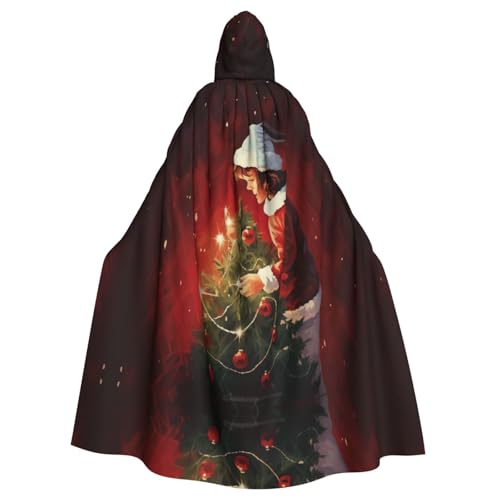 Unisex Erwachsene Halloween Kapuzenumhang - Weihnachtszauber Volldruck Kostüm Umhang für Cosplay, Party und Themenveranstaltungen Unisex Erwachsene Halloween Kapuzenumhang - Weihnachtszauber Volldruck Kostüm Umhang für Cosplay, Party und Themenveranstaltungen von LLOTPQ