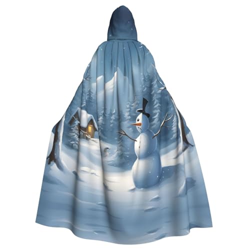 Unisex Erwachsene Halloween Kapuzenumhang - Winter Schneemann Volldruck Kostüm Umhang für Cosplay, Party und Themenveranstaltungen Unisex Erwachsene Halloween Kapuzenumhang - Winter Schneemann Volldruck Kostüm Umhang für Cosplay, Party und Themenveranstaltungen von LLOTPQ