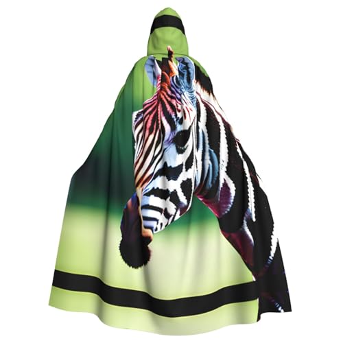Unisex Erwachsene Halloween Kapuzenumhang - Zebra und Giraffe Volldruck Kostüm Umhang für Cosplay, Party und Themenveranstaltungen Unisex Erwachsene Halloween Kapuzenumhang - Zebra und Giraffe Volldruck Kostüm Umhang für Cosplay, Party und Themenveranstaltungen von LLOTPQ