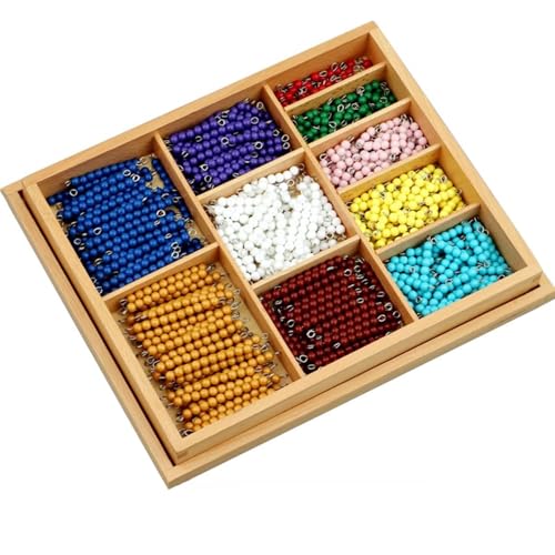LLTCMYGS 5X Farbe Perlen Mathematik Unterricht AIDS, Montessori Multiplikation Perlen Stick Unterricht AIDS von LLTCMYGS