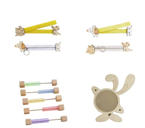 LLTCMYGS Baby Holz Wand Aktivitätszubehör, Montessori Kinder Lernspielzeug von LLTCMYGS
