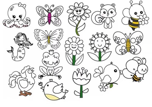 LLTCMYGS DIY Malspielzeug für Vorschulkinder, Montessori Kinder Kreatives Farberkennungsspielzeug von LLTCMYGS