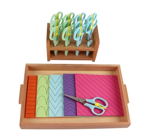 LLTCMYGS DIY handgemachte Papierschneide-Spielrequisiten, Montessori Kinder Papierschneiden Hand-Auge-Koordinationstraining LLTCMYGS DIY handgemachte Papierschneide-Spielrequisiten, Montessori Kinder Papierschneiden Hand-Auge-Koordinationstraining von LLTCMYGS