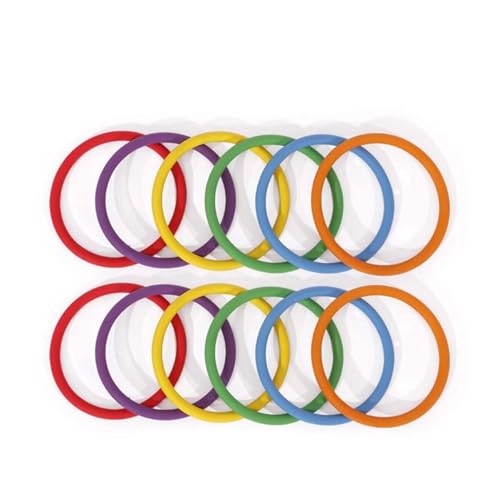 LLTCMYGS Drill Ring Jump Grid Kinderspiel Trainingsrequisiten, Kindergarten Indoor Ring Sense Trainingsgeräte (12),B von LLTCMYGS