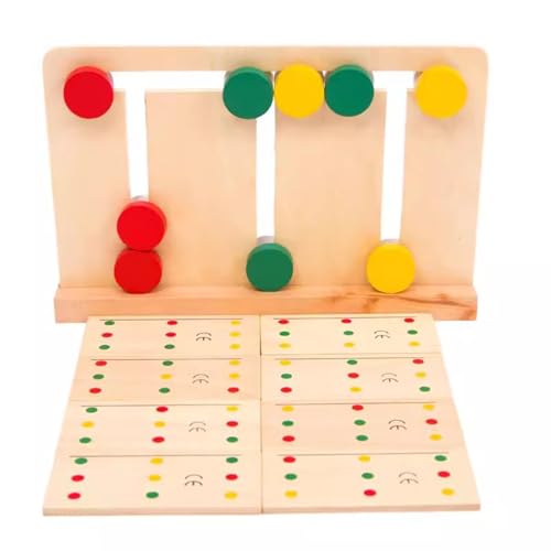 LLTCMYGS Farbe und Form Matching Denksportaufgaben, Logikspiel, pädagogisches Holzspielzeug für Vorschulkinder LLTCMYGS Farbe und Form Matching Denksportaufgaben, Logikspiel, pädagogisches Holzspielzeug für Vorschulkinder von LLTCMYGS