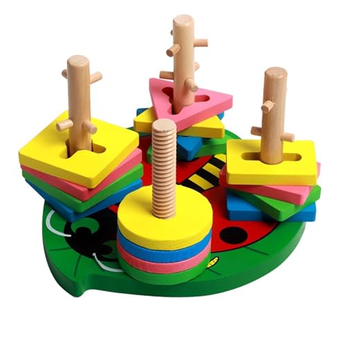 LLTCMYGS Form- und Farberkennungsspielzeug für Kinder im Vorschulalter, Montessori Holzsortierspielzeug LLTCMYGS Form- und Farberkennungsspielzeug für Kinder im Vorschulalter, Montessori Holzsortierspielzeug von LLTCMYGS