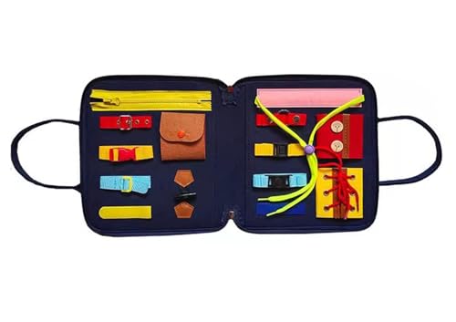LLTCMYGS Früherziehung der Kinder: Fleißiges Einpacken von Spielzeug, Montessori-Feinmotoriktraining für Kinder,Blau von LLTCMYGS