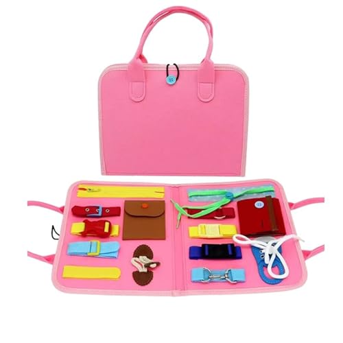 LLTCMYGS Früherziehung der Kinder: Fleißiges Einpacken von Spielzeug, Montessori-Feinmotoriktraining für Kinder,Rosa von LLTCMYGS