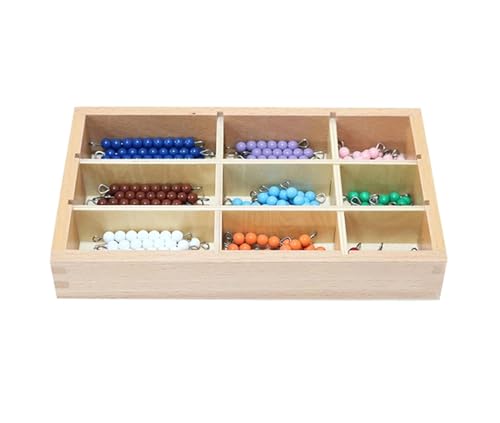 LLTCMYGS Frühes Lernen Mathematik Bead Box Teaching AIDS, Montessori Counting Bead Spielzeug,Bunt LLTCMYGS Frühes Lernen Mathematik Bead Box Teaching AIDS, Montessori Counting Bead Spielzeug,Bunt von LLTCMYGS