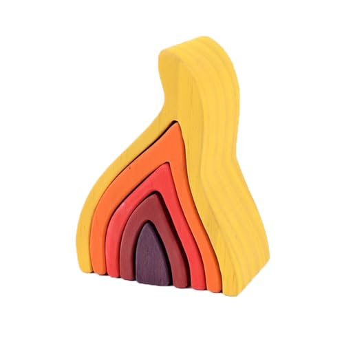 LLTCMYGS Gelbe Flamme Baustein Spielzeug, Montessori Sensorische Baustein Puzzles LLTCMYGS Gelbe Flamme Baustein Spielzeug, Montessori Sensorische Baustein Puzzles von LLTCMYGS