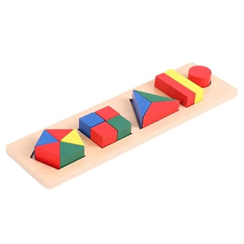 LLTCMYGS Geometrische Holzplatte Lehrhilfsmittel, Montessori Form Matching und Sortierspielzeug LLTCMYGS Geometrische Holzplatte Lehrhilfsmittel, Montessori Form Matching und Sortierspielzeug von LLTCMYGS