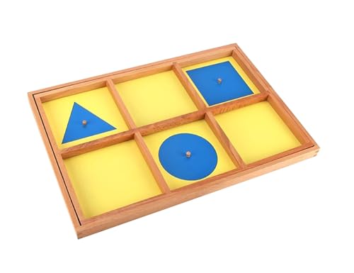 LLTCMYGS Geometrisches Demonstrationstablett aus Holz, Montessori-Pädagogik in Schule und Zuhause von LLTCMYGS