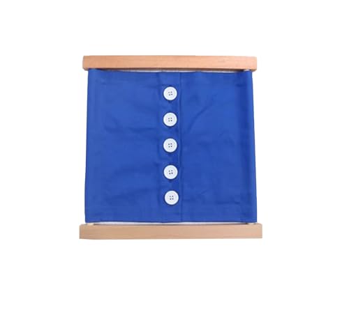 LLTCMYGS Hölzerner Kleiderrahmen Lehre AIDS, Montessori Dressing Busy Board,Model b von LLTCMYGS