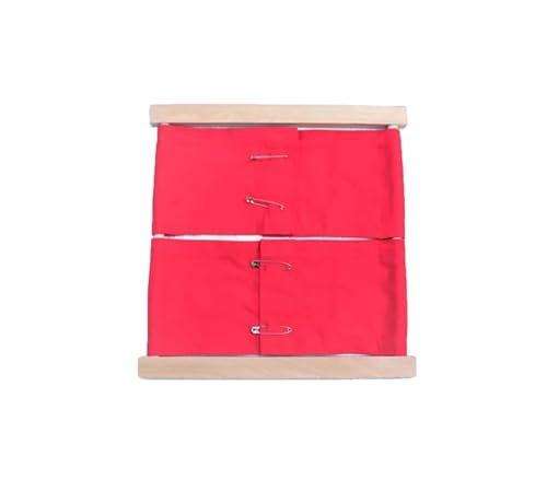 LLTCMYGS Hölzerner Kleiderrahmen Lehre AIDS, Montessori Dressing Busy Board,Model d von LLTCMYGS