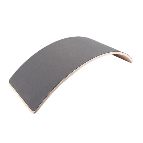 LLTCMYGS Hölzernes Balance Board für Kinder, Indoor-Balance-Biegewippe, Fokus auf Körperkoordination,Dark Grey von LLTCMYGS