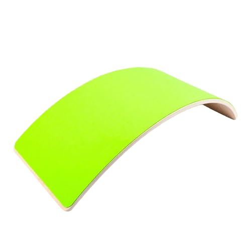 LLTCMYGS Hölzernes Balance Board für Kinder, Indoor-Balance-Biegewippe, Fokus auf Körperkoordination,Fluorescent Green von LLTCMYGS