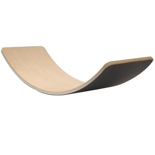 LLTCMYGS Hölzernes Balance Board für Kinder, Indoor-Balance-Biegewippe, Fokus auf Körperkoordination,Wood Color von LLTCMYGS