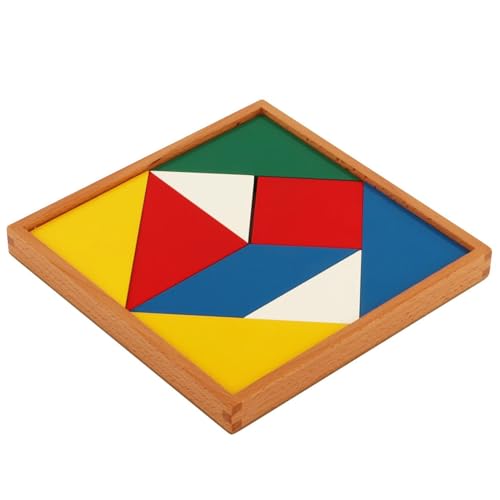 LLTCMYGS Holz-Tangram-Puzzle-Spielzeug, Montessori-pädagogisches geometrisches Form-Puzzle-Möbel LLTCMYGS Holz-Tangram-Puzzle-Spielzeug, Montessori-pädagogisches geometrisches Form-Puzzle-Möbel von LLTCMYGS