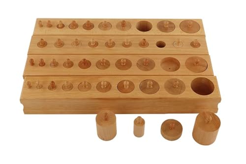 LLTCMYGS Holz Zylindrische Steckdose, Montessori Vorschulbildungsspielzeug für Kinder LLTCMYGS Holz Zylindrische Steckdose, Montessori Vorschulbildungsspielzeug für Kinder von LLTCMYGS