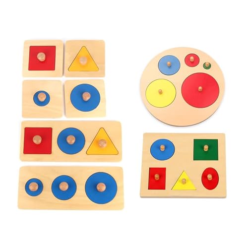 LLTCMYGS Holzformpuzzles für Kleinkinder, Montessori Puzzle Board Spielzeug für Kinder im Vorschulalter LLTCMYGS Holzformpuzzles für Kleinkinder, Montessori Puzzle Board Spielzeug für Kinder im Vorschulalter von LLTCMYGS