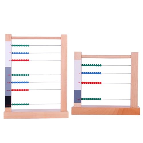 LLTCMYGS Holzperlenrahmen Abakus Set, Montessori Mathematik Bildung Vorschulspielzeug LLTCMYGS Holzperlenrahmen Abakus Set, Montessori Mathematik Bildung Vorschulspielzeug von LLTCMYGS