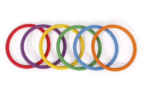 LLTCMYGS Kinder-Gummiring-Trainingsrequisiten, Kinder-Ring-Spielzeug für die Früherziehung (6 Sets),B von LLTCMYGS