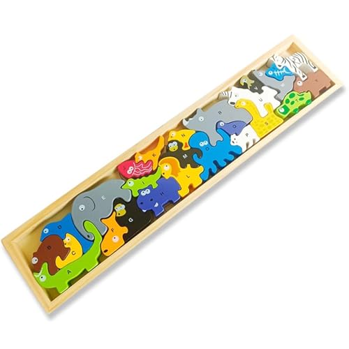 LLTCMYGS Kinder Holz Long Block Puzzle Spielzeug, Montessori Säugling Tier Bausteine Früherziehung AIDS,Animal a LLTCMYGS Kinder Holz Long Block Puzzle Spielzeug, Montessori Säugling Tier Bausteine Früherziehung AIDS,Animal a von LLTCMYGS
