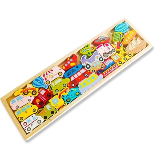 LLTCMYGS Kinder Holz Long Block Puzzle Spielzeug, Montessori Säugling Tier Bausteine Früherziehung AIDS,Transportation LLTCMYGS Kinder Holz Long Block Puzzle Spielzeug, Montessori Säugling Tier Bausteine Früherziehung AIDS,Transportation von LLTCMYGS