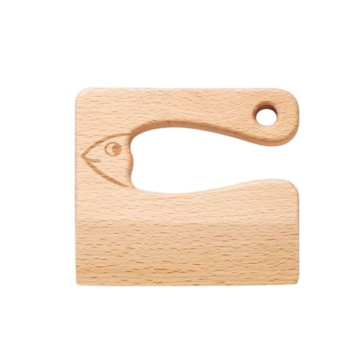 LLTCMYGS Kinder Holz Simulation Küchenmesser Spielzeug, Safe Mini Holz Messer Spiel Haus Spielzeug,Fish LLTCMYGS Kinder Holz Simulation Küchenmesser Spielzeug, Safe Mini Holz Messer Spiel Haus Spielzeug,Fish von LLTCMYGS