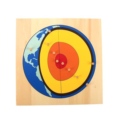 LLTCMYGS Kinder Kognitives Erdpuzzle Unterrichten von AIDS, Montessori Erdpuzzle von LLTCMYGS