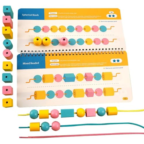 LLTCMYGS Kinder-Set für die frühkindliche Bildung mit Spitzenperlen, Montessori-Vorschul-Feinmotorik-Aktivitäten von LLTCMYGS
