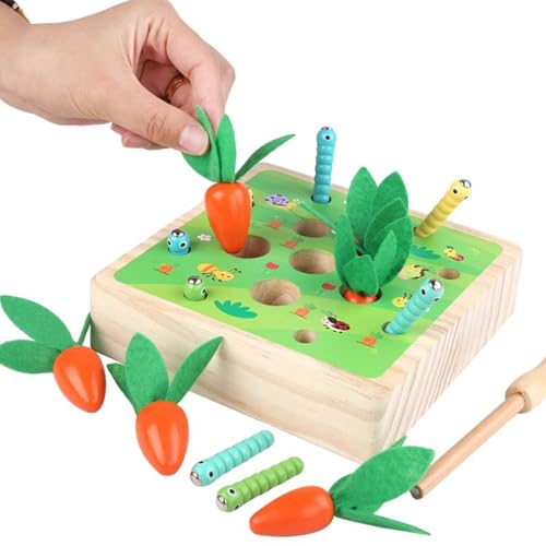 LLTCMYGS Kinder ziehen Radieschen fangen Käfer Spiel Spielzeug, Holz Karotte Ernte Spiel Spielzeug und Geschenke,Radish Catch Worm b LLTCMYGS Kinder ziehen Radieschen fangen Käfer Spiel Spielzeug, Holz Karotte Ernte Spiel Spielzeug und Geschenke,Radish Catch Worm b von LLTCMYGS