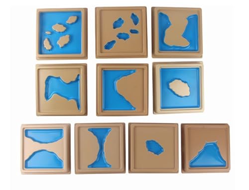 LLTCMYGS Kleine Kinder Lernen Geographie, Plastikgeländeformen und Montessori-Spielzeug für die Früherziehung LLTCMYGS Kleine Kinder Lernen Geographie, Plastikgeländeformen und Montessori-Spielzeug für die Früherziehung von LLTCMYGS
