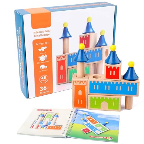 LLTCMYGS Kreatives Schloss Baustein Set Spielzeug, Montessori Erleuchtung Baustein Entwicklung Spielzeug LLTCMYGS Kreatives Schloss Baustein Set Spielzeug, Montessori Erleuchtung Baustein Entwicklung Spielzeug von LLTCMYGS