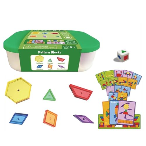 LLTCMYGS Kunststoff transparente sensorische Bausteine, geometrische Bausteine Spielzeug, Lernspielzeug für Kinder,Set von LLTCMYGS